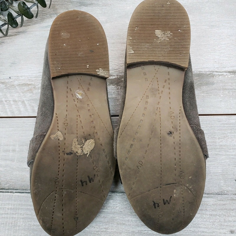 Dolce Vita Gray Suede Loafer Flats - Picture 5 of 5